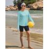 imageTACVASEN Sun Shirt Women Long Sleeve Athletic Yoga UPF 50 Tops with Thumb Holes Quick Dry UV Protection Running ShirtsLake Blue