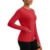 imageTACVASEN Sun Shirt Women Long Sleeve Athletic Yoga UPF 50 Tops with Thumb Holes Quick Dry UV Protection Running ShirtsTomatored