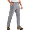 imageTACVASEN Mens Hiking Cargo Pants with 6 Pockets Lightweight Water Resistant Quick Dry Travel Pants for Men Work OutdoorLight Grey