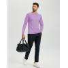 imageTACVASEN Mens Thermal Shirt Long Sleeve Fleece Lined Base Layer Lightweight Athletic Undershirt Winter Tops Workout10 Purple