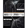 imageTACVASEN Mens Winter Jacket Waterproof Ski Coat Warm Fleece Lined Windproof Snowboard Jacket with 4 Pockets HikingBlack