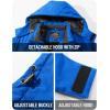 imageTACVASEN Mens Winter Jacket Waterproof Ski Coat Warm Fleece Lined Windproof Snowboard Jacket with 4 Pockets HikingBlue