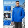 imageTACVASEN Mens Winter Jacket Waterproof Ski Coat Warm Fleece Lined Windproof Snowboard Jacket with 4 Pockets HikingBlue