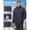 imageTACVASEN Mens Winter Jacket Waterproof Ski Coat Warm Fleece Lined Windproof Snowboard Jacket with 4 Pockets HikingGrey