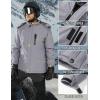 imageTACVASEN Mens Winter Jacket Waterproof Ski Coat Warm Fleece Lined Windproof Snowboard Jacket with 4 Pockets HikingLight Grey
