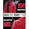 imageTACVASEN Mens Winter Jacket Waterproof Ski Coat Warm Fleece Lined Windproof Snowboard Jacket with 4 Pockets HikingRed