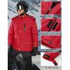 imageTACVASEN Mens Winter Jacket Waterproof Ski Coat Warm Fleece Lined Windproof Snowboard Jacket with 4 Pockets HikingRed