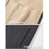 imageTACVASEN Mens Zip Up Sherpa Lined Hoodies Thick Fleece Heavyweight Jacket Windproof Thermal Zipper SweatshirtDark Grey