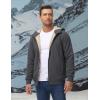 imageTACVASEN Mens Zip Up Sherpa Lined Hoodies Thick Fleece Heavyweight Jacket Windproof Thermal Zipper SweatshirtDark Grey