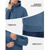 imageTACVASEN Mens Zip Up Sherpa Lined Hoodies Thick Fleece Heavyweight Jacket Windproof Thermal Zipper SweatshirtGrey Blue