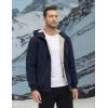 imageTACVASEN Mens Zip Up Sherpa Lined Hoodies Thick Fleece Heavyweight Jacket Windproof Thermal Zipper SweatshirtNavy