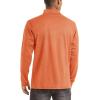 imageTACVASEN Mens Quarter Zip Pullover Long Sleeve Golf Sweatshirts 14 Zip Sweaters Winter Fleece Lined Thermal ShirtLight Orange