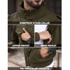 imageTACVASEN Mens Winter Jacket Fleece Lined Military Jacket Cargo Windbreaker Zip Front Stand Collar Coat with Multi Pockets02 Green