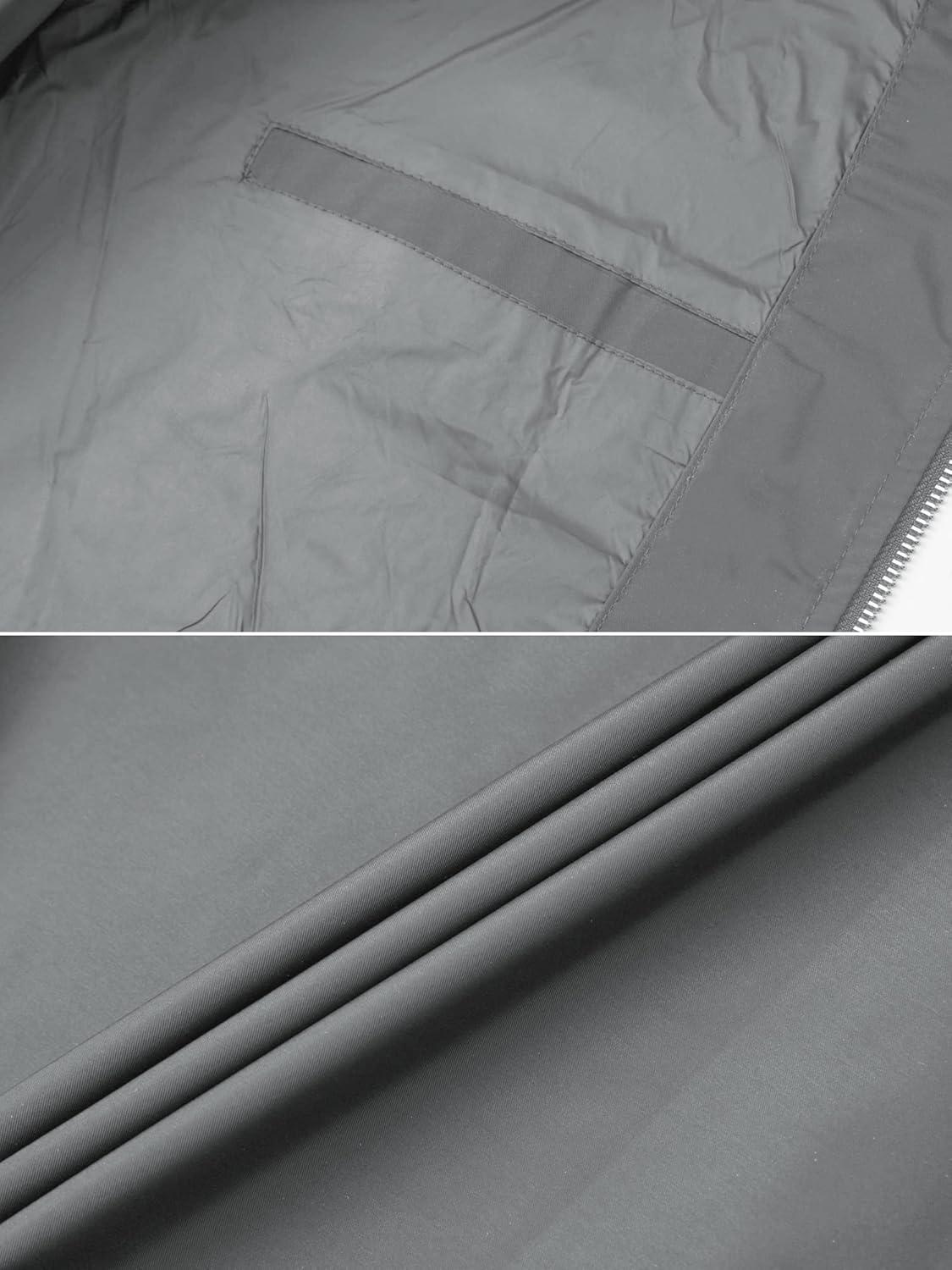 imageTACVASEN Mens Bomber Jacket Lightweight Casual Spring Fall Windbreaker Zip Up Coat with Pocket01 Light Grey