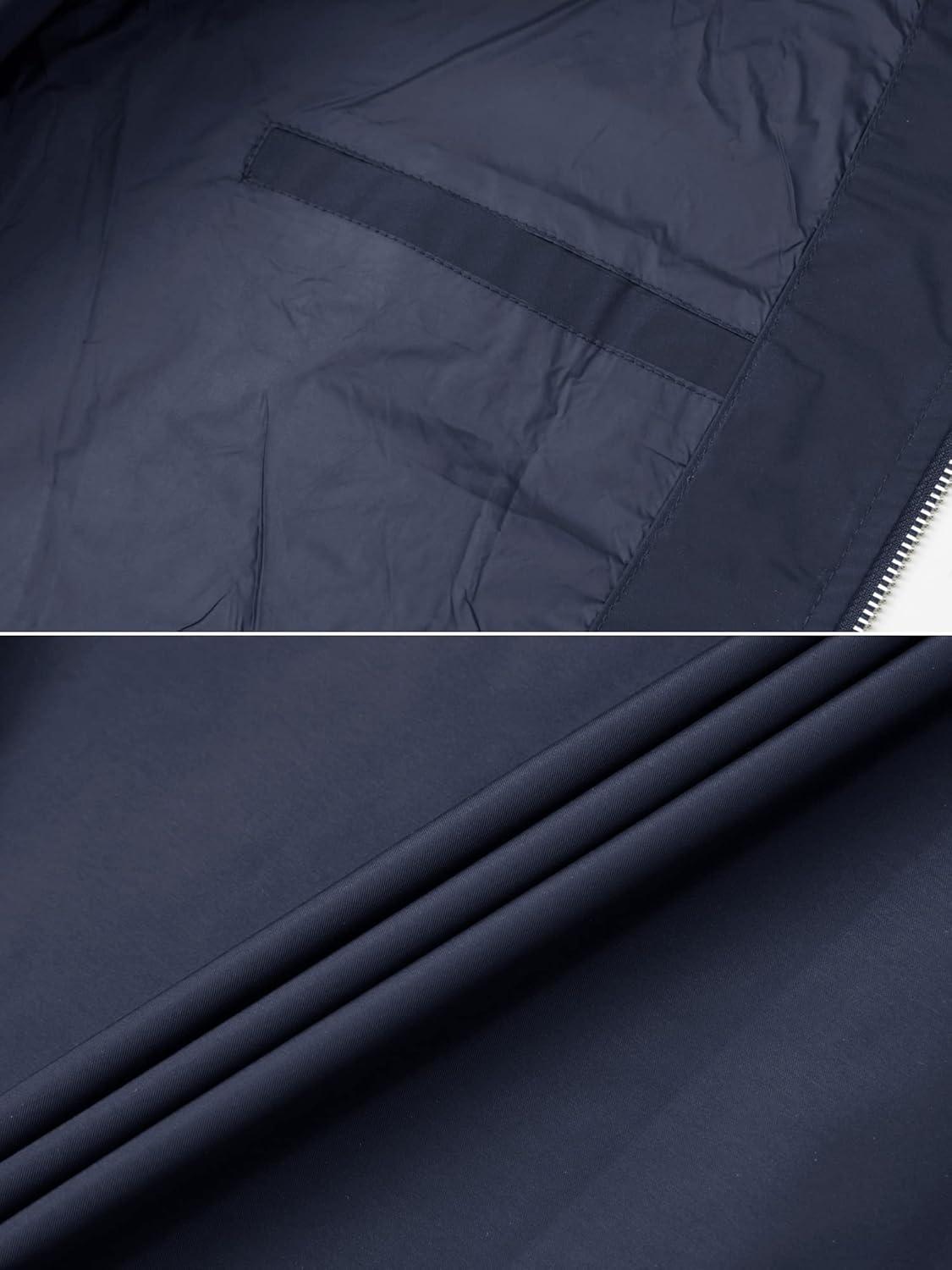 imageTACVASEN Mens Bomber Jacket Lightweight Casual Spring Fall Windbreaker Zip Up Coat with Pocket01 Navy