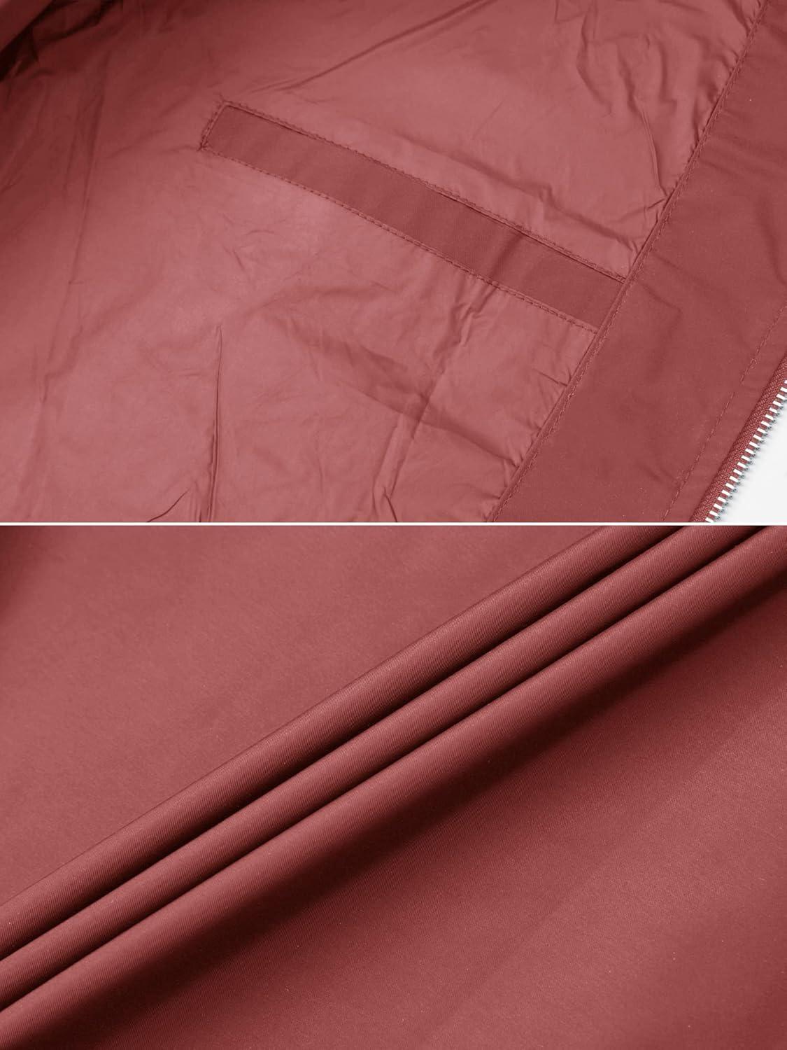 imageTACVASEN Mens Bomber Jacket Lightweight Casual Spring Fall Windbreaker Zip Up Coat with Pocket01 Orange Red