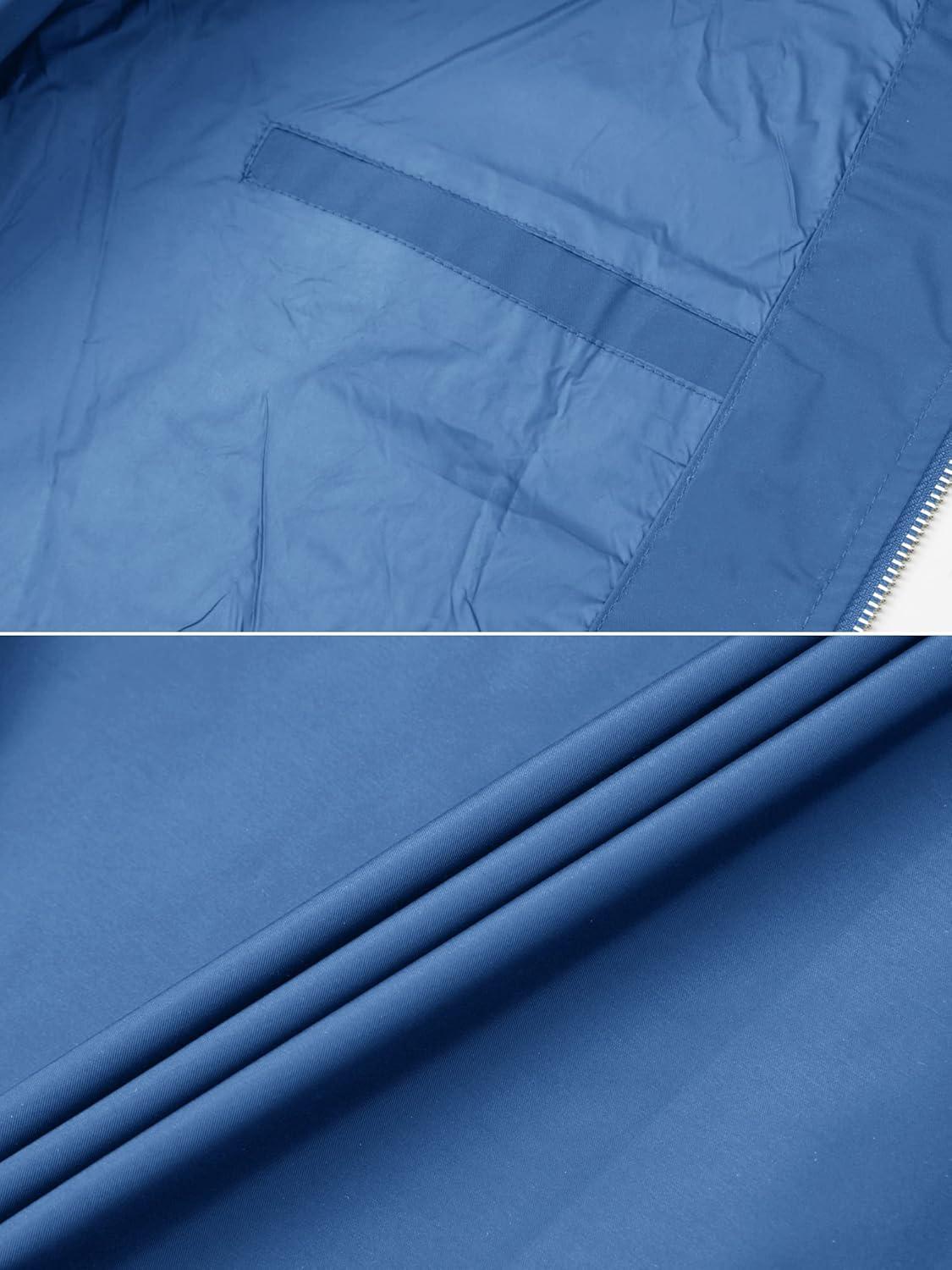 imageTACVASEN Mens Bomber Jacket Lightweight Casual Spring Fall Windbreaker Zip Up Coat with Pocket01 Royal Blue