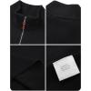 imageTACVASEN Mens 14 Zip Sweaters Cotton Casual Pullover Sweaters Knit Fall Winter Sweatshirts01 Black