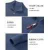 imageTACVASEN Mens 14 Zip Sweaters Cotton Casual Pullover Sweaters Knit Fall Winter Sweatshirts02 Denim Blue