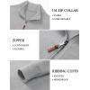 imageTACVASEN Mens 14 Zip Sweaters Cotton Casual Pullover Sweaters Knit Fall Winter Sweatshirts04 Light Grey