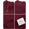 imageTACVASEN Mens 14 Zip Sweaters Cotton Casual Pullover Sweaters Knit Fall Winter Sweatshirts05 Wine Red