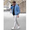 imageTACVASEN Mens Bomber Jacket Lightweight Casual Spring Fall Windbreaker Zip Up Coat with Pocket01 Light Blue