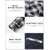 imageTACVASEN Mens Flannel Shirt Quilted Lined Theraml Winter Coat Button Down Insulated Flannel Shirts JacketBlack