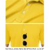 imageTACVASEN Mens Golf Shirt Dry Fit Mens Polo Shirts Short Sleeve Performance Golf Polos for Men with Collar Work Shirts23yellow