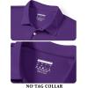 imageTACVASEN Mens Golf Shirt Dry Fit Mens Polo Shirts Short Sleeve Performance Golf Polos for Men with Collar Work Shirts24purple