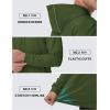 imageTACVASEN Mens Hoodies Fleece Lined Pullover Athletic Waterresistant Casual Workout Midweight Sweatshirts Kangaroo PocketsArmygreen