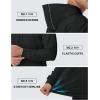 imageTACVASEN Mens Hoodies Fleece Lined Pullover Athletic Waterresistant Casual Workout Midweight Sweatshirts Kangaroo PocketsBlack
