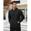 imageTACVASEN Mens Hoodies Fleece Lined Pullover Athletic Waterresistant Casual Workout Midweight Sweatshirts Kangaroo PocketsBlack