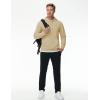 imageTACVASEN Mens Hoodies Fleece Lined Pullover Athletic Waterresistant Casual Workout Midweight Sweatshirts Kangaroo PocketsLightkhaki