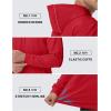 imageTACVASEN Mens Hoodies Fleece Lined Pullover Athletic Waterresistant Casual Workout Midweight Sweatshirts Kangaroo PocketsRed