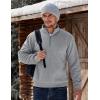 imageTACVASEN Mens Quarter Zip Fleece Pullover Sweatshirts Sherpa Lined Heavy weight Winter Shirts Thermal Warm SweatersLight Gary