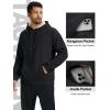 imageTACVASEN Mens Sherpa Lined Hoodies Pullover Midweight Fleece Winter Warm Athletic Sweatshirts with Kangaroo Pocket01 Black