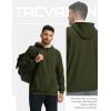 imageTACVASEN Mens Sherpa Lined Hoodies Pullover Midweight Fleece Winter Warm Athletic Sweatshirts with Kangaroo Pocket04 Army Green