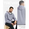 imageTACVASEN Mens Sherpa Lined Hoodies Pullover Midweight Fleece Winter Warm Athletic Sweatshirts with Kangaroo Pocket05 Light Grey