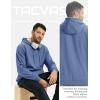 imageTACVASEN Mens Sherpa Lined Hoodies Pullover Midweight Fleece Winter Warm Athletic Sweatshirts with Kangaroo Pocket06 Blue Grey