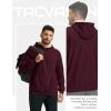 imageTACVASEN Mens Sherpa Lined Hoodies Pullover Midweight Fleece Winter Warm Athletic Sweatshirts with Kangaroo Pocket07 Wine Red