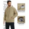 imageTACVASEN Mens Sherpa Lined Hoodies Pullover Midweight Fleece Winter Warm Athletic Sweatshirts with Kangaroo Pocket08 Khaki