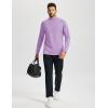 imageTACVASEN Mens Thermal Fleece Shirt Mock Turtle Neck Base Layer Long Sleeve Athletic Warm Undershirt Winter Running Tops08 Light Purple