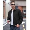 imageTACVASEN Mens Bomber Jacket Thick Quilted Jackets Zip Up Water Repellent Windproof Winter Warm Coat with 6 PocketsBlack