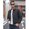 imageTACVASEN Mens Bomber Jacket Thick Quilted Jackets Zip Up Water Repellent Windproof Winter Warm Coat with 6 PocketsDark Grey