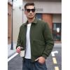 imageTACVASEN Mens Bomber Jacket Thick Quilted Jackets Zip Up Water Repellent Windproof Winter Warm Coat with 6 PocketsGreen