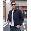 imageTACVASEN Mens Bomber Jacket Thick Quilted Jackets Zip Up Water Repellent Windproof Winter Warm Coat with 6 PocketsNavy