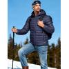 imageTACVASEN Mens Lightweight Puffer Jacket with Hood Water Resistant Windproof Insulated Jacket Quilted Lined Winter CoatsNavy Blue
