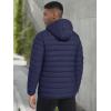 imageTACVASEN Mens Lightweight Puffer Jacket with Hood Water Resistant Windproof Insulated Jacket Quilted Lined Winter CoatsNavy Blue
