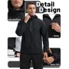 imageTACVASEN Mens Softshell Jacket Winter Fleece Waterproof Lightweight Warm Windbreaker Rain Coat Outdoor Hiking Ski TravelBlack