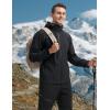imageTACVASEN Mens Softshell Jacket Winter Fleece Waterproof Lightweight Warm Windbreaker Rain Coat Outdoor Hiking Ski TravelBlack